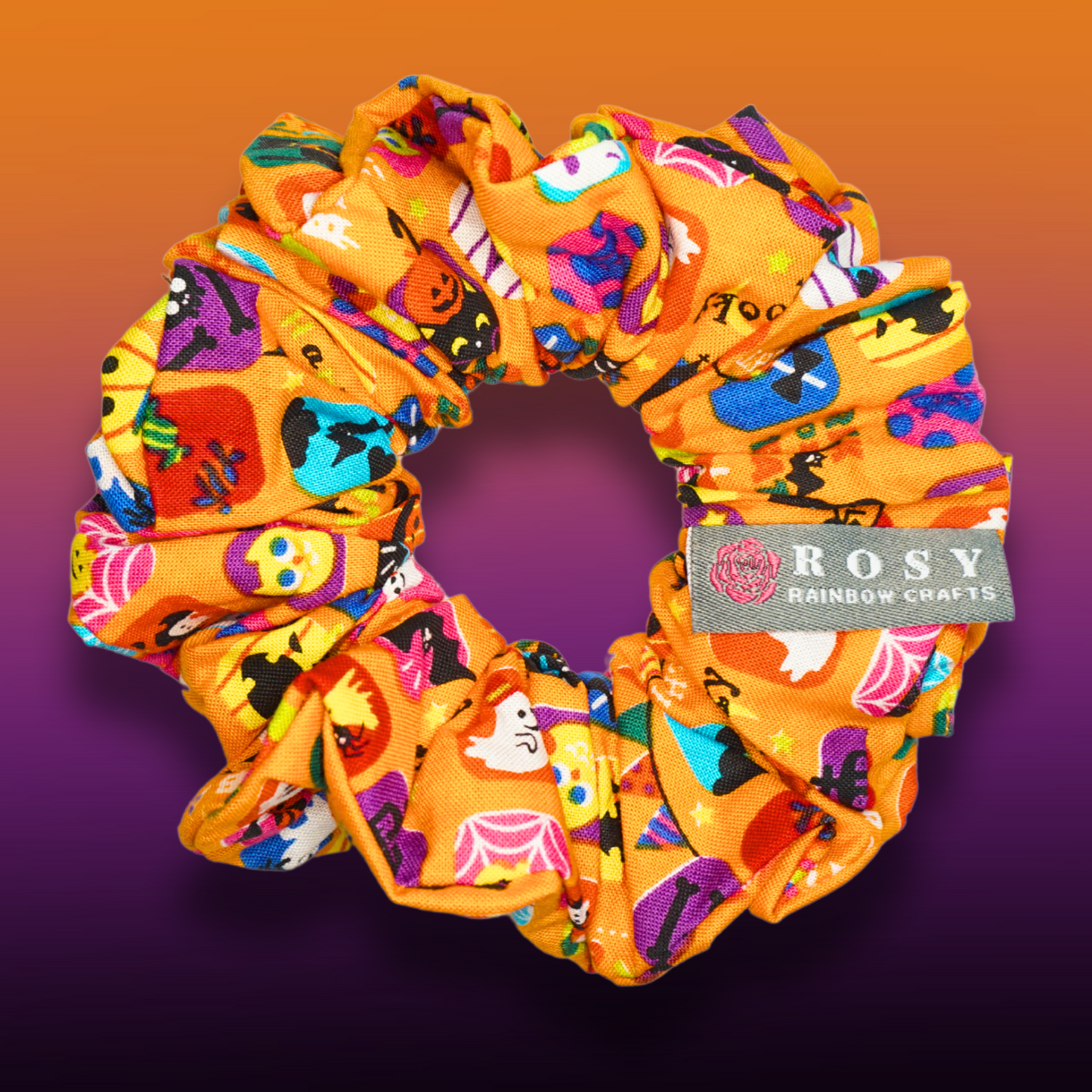 Regular Cotton Scrunchie Halloween Characters' stamp Orangey