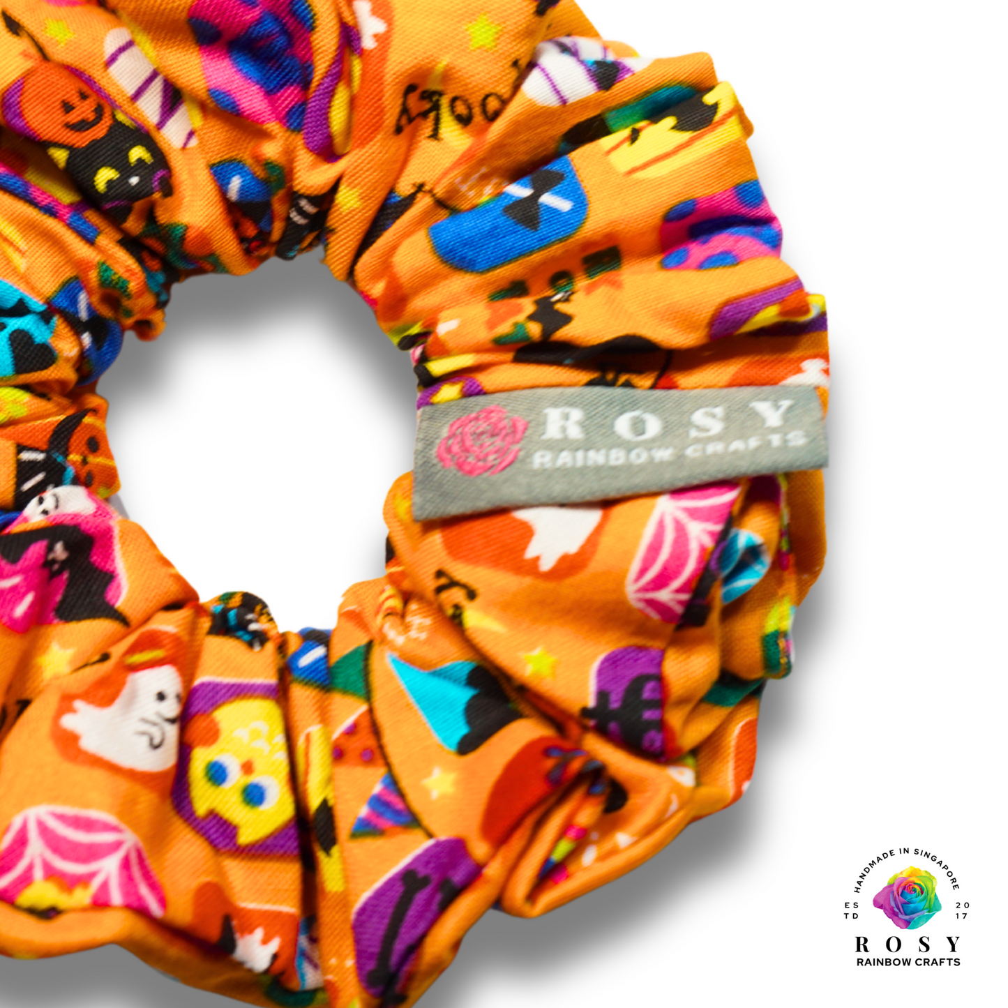 Regular Cotton Scrunchie Halloween Characters' stamp Orangey