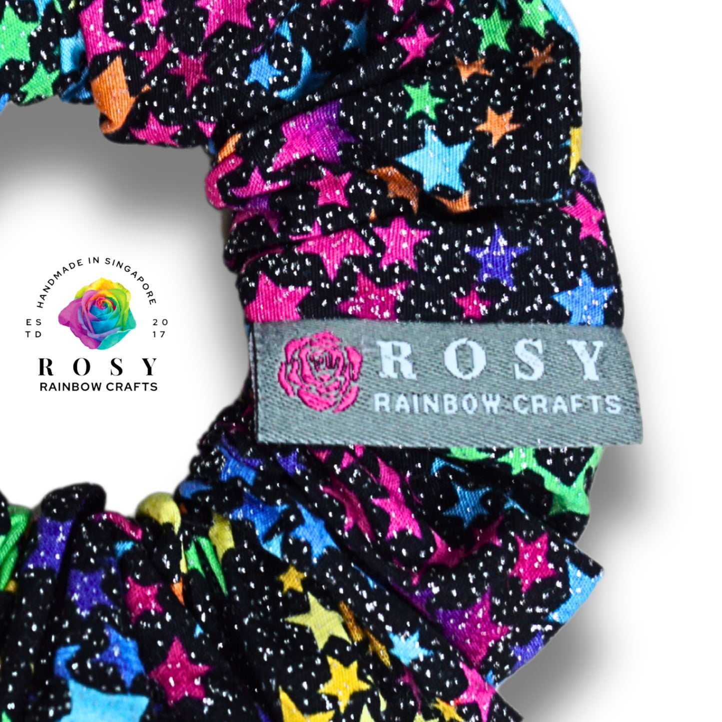 Regular Cotton Scrunchie Sparkles Stars