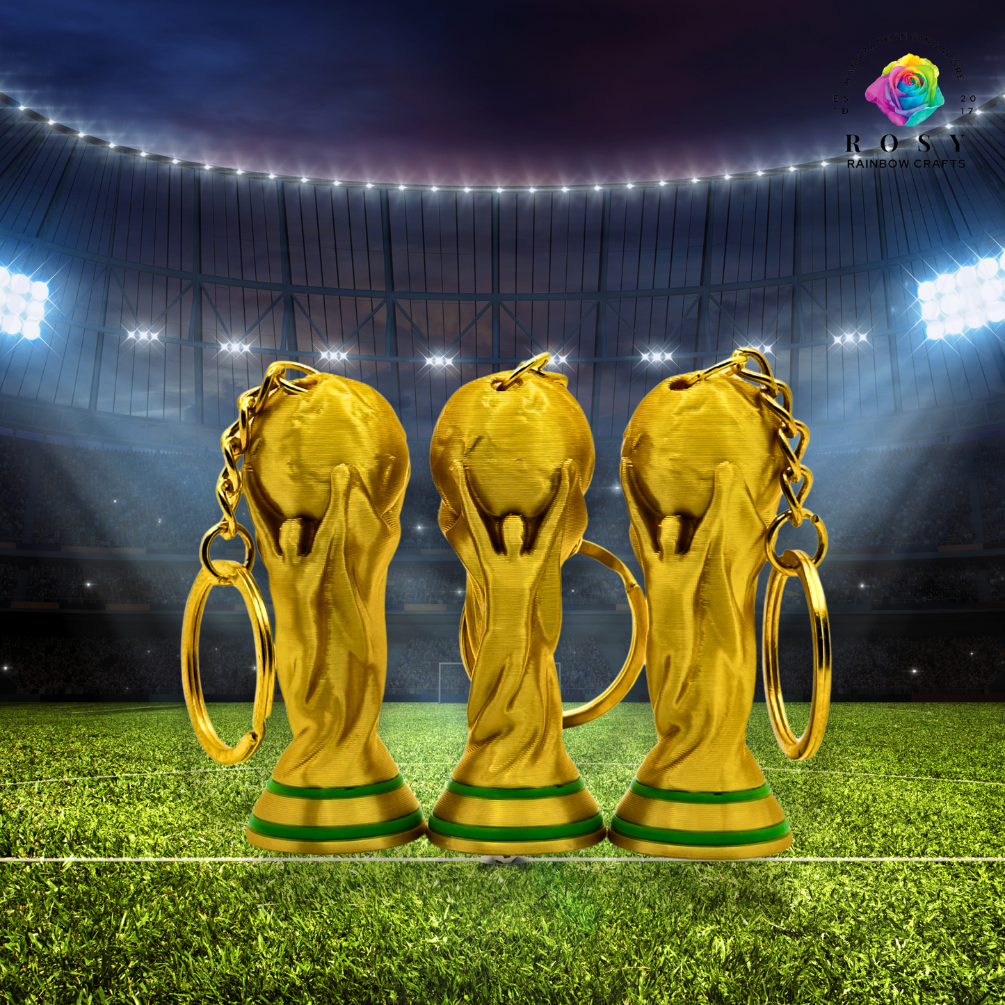 3D Printed Miniature WORLD CUP Keychain