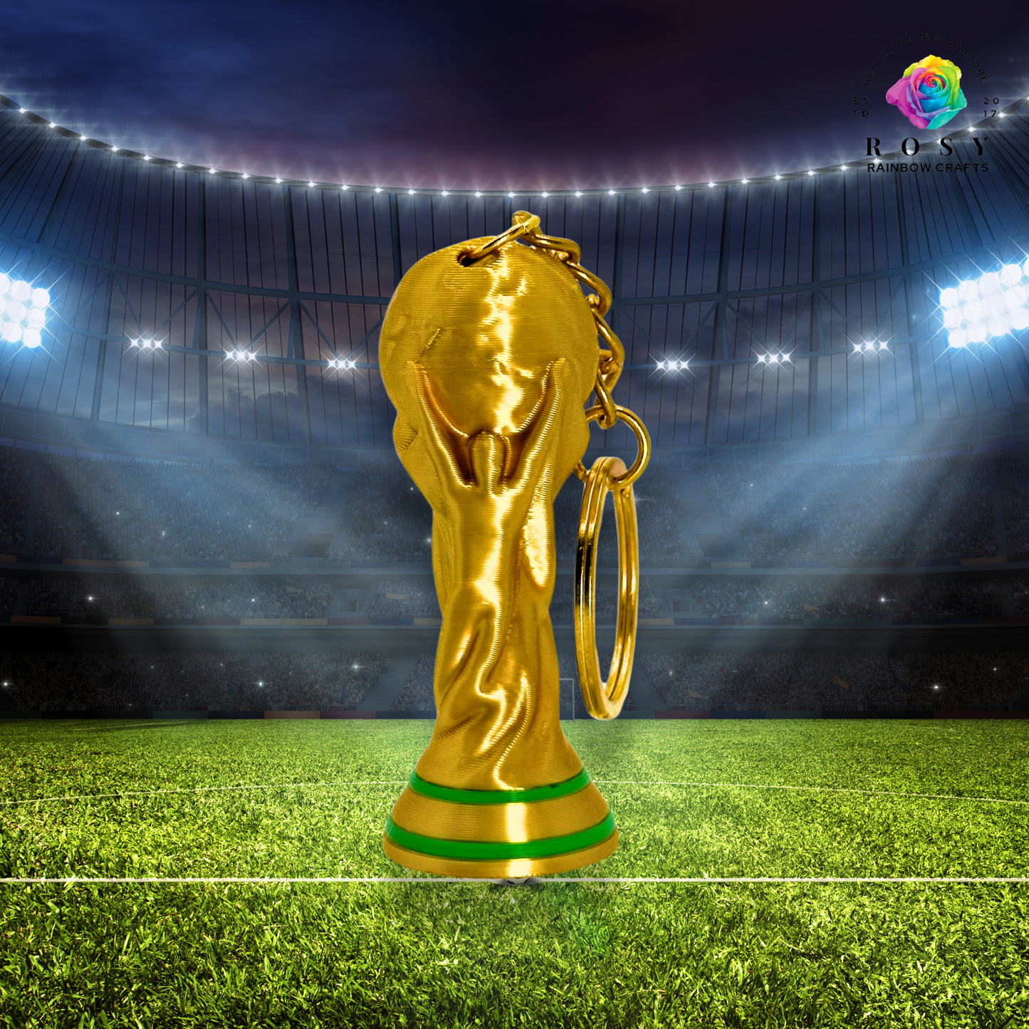 3D Printed Miniature WORLD CUP Keychain