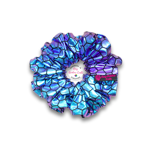 Jumbo XXL Metallic Lycra Iridescent Blue Purple